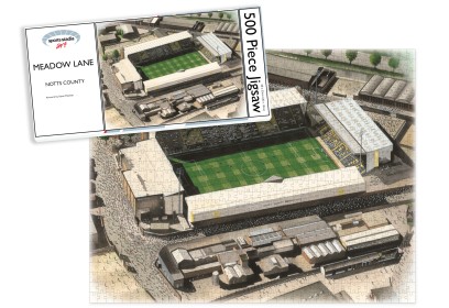 Notts County FC Meadow Lane Stadium Art Jigsaw Puzzle 
